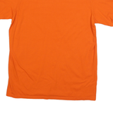 RUSSELL ATHLETIC Mens Orange T-Shirt M Short Sleeve Crew Neck Plain Casual