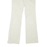 L.E.I Womens Regular Fit Cream Jeans Denim W32 L31 Zip Pocket Detail