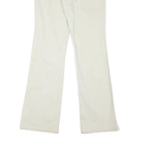 L.E.I Womens Regular Fit Cream Jeans Denim W32 L31 Zip Pocket Detail
