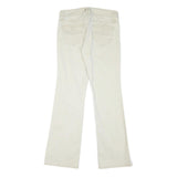L.E.I Womens Regular Fit Cream Jeans Denim W32 L31 Zip Pocket Detail