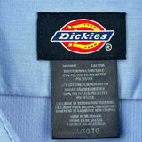 Dickies Short Sleeve Shirt - XL Blue Polyester Blend