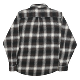 ORVIS Mens Black & Brown Check Shirt L Long Sleeve Cotton Blend Casual