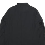 DKNY Mens Black Casual Jacket L Cotton Blend Button Closure Plain Style