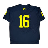 Michigan Wolverines Adidas Football Jersey - 2XL Navy Polyester