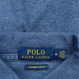 Polo By Ralph Lauren Slim Fit Polo Shirt - Medium Blue Cotton