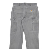 CARHARTT Mens Grey Relaxed Fit Straight Denim Jeans W29 L29 Workwear
