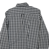 CHAPS Mens Black & White Check Button-Down Shirt S Cotton Blend Classic
