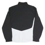 PUMA Mens Black & White Triathlon Lightweight Jacket L Polyester Blend Zip