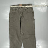 Schmidt Carpenter Trousers - 32W 31L Grey Cotton