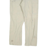 DICKIES Mens Regular Fit Beige Jeans Cotton Blend Zip W38 L32 Workwear Trousers