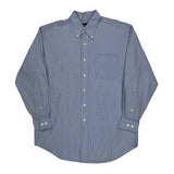 Nautica Striped Shirt - Large Blue Cotton
