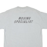 SELECT Mens Grey Graphic T-Shirt XL Short Sleeve Crew Neck Moving Specialist