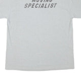 SELECT Mens Grey Graphic T-Shirt XL Short Sleeve Crew Neck Moving Specialist