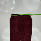 Levis Boot Cut Cord Trousers - 32″ Waist Burgundy Cotton