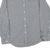 LEVI'S Mens Blue & White Check Shirt XL Cotton Blend Button Down Collar Long