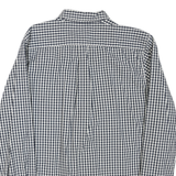LEVI'S Mens Blue & White Check Shirt XL Cotton Blend Button Down Collar Long