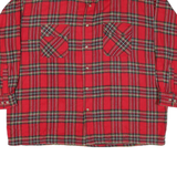 FALCON BAY Mens Red Check Shirt XL Button Front Casual Outdoors