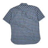 Tommy Hilfiger Checked Short Sleeve Shirt - Large Blue Cotton