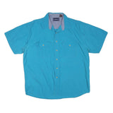 CORDOVA Mens Blue Shirt XL Cotton Blend Casual Button Up Pocket