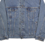 LEVI'S Mens Blue Denim Jacket L Cotton Button Classic Fit Casual