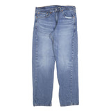 LEVI'S 505 Mens Jeans Blue Regular Straight Denim Medium W34 L32 Classic Zip