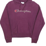 CHAMPION REVERSE WEAVE Womens Purple Hoodie XS Cotton Blend Pullover Hooded