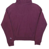 CHAMPION REVERSE WEAVE Womens Purple Hoodie XS Cotton Blend Pullover Hooded