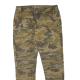 FSBN Mens Cotton Blend Camouflage Relaxed Tapered Trousers W32 L29 Casual