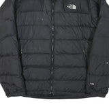 THE NORTH FACE Womens Black Puffer Jacket L Polyester Blend Zip 700 Fill Warm