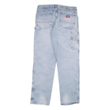 DICKIES Mens Regular Light Blue Denim Regular Fit Jeans W34 L33 Workwear