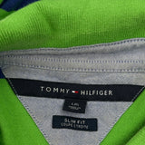 Tommy Hilfiger Slim Fit Polo Shirt - Large Green Cotton