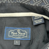 Nat Nast Short Sleeve Shirt - Large Black Cotton