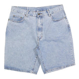 BASIC JEANS Mens Shorts Blue Denim XL W38 Classic Cotton Blend Casual