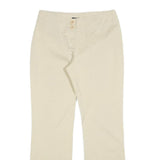 PENNY BLACK Womens Cotton Blend Beige Regular Fit Straight Leg Trousers W27 L27