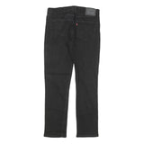 LEVI'S Mens Black Slim Jeans Denim W30 L28 Zip Classic Stylish Casual