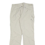 EP Womens Polyester Blend Cream Regular Fit Straight Leg Trousers W32 L32 Casual