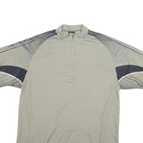 LOUIS GARNEU Mens Grey & Black Modern T-Shirt L Short Sleeve 1/4 Zip