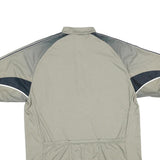 LOUIS GARNEU Mens Grey & Black Modern T-Shirt L Short Sleeve 1/4 Zip