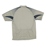 LOUIS GARNEU Mens Grey & Black Modern T-Shirt L Short Sleeve 1/4 Zip