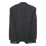 BARDINI Mens Blue & Brown Houndstooth Tailored Jacket M Woven Button Closure