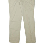 DICKIES Womens Cotton Blend Beige Slim Slim Straight Trousers W34 L30 Casual