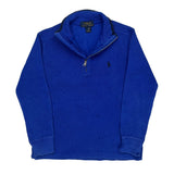 Age 8 Polo By Ralph Lauren 1/4 Zip - Small Blue Cotton