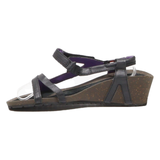 TEVA Strappy Sandals Black Leather Womens UK 6