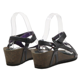 TEVA Strappy Sandals Black Leather Womens UK 6