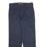 DICKIES Mens Cotton Blend Navy Regular Straight Trousers W31 L30 Workwear