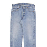 LEVI'S 501 Mens Jeans Blue Regular Straight Denim Medium W33 L30 Classic Button