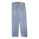 LEVI'S 501 Mens Jeans Blue Regular Straight Denim Medium W33 L30 Classic Button
