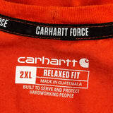 Carhartt T-Shirt - 2XL Orange Cotton