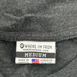 Ohio Whereimfrom Graphic T-Shirt - Medium Gray Polyester Blend