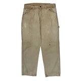Dickies Carpenter Pants - 33W 29L Beige Cotton